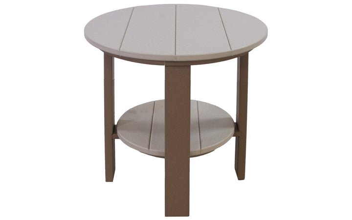 Outdoor End Table - Sand & Weatherwood