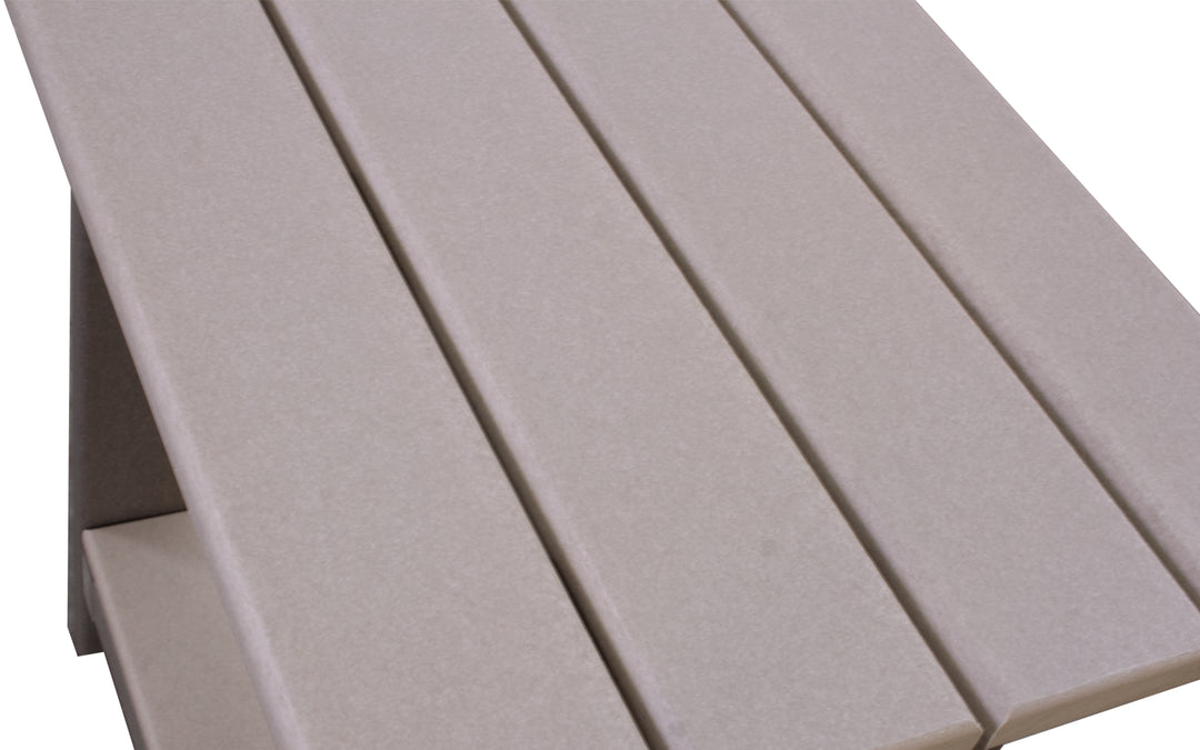 Outdoor End Table - Light Gray & Charcoal