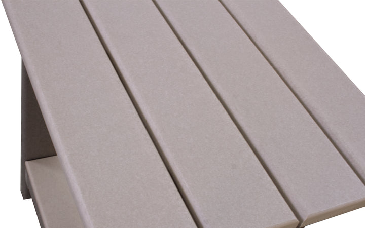 Outdoor End Table - Light Gray & Charcoal