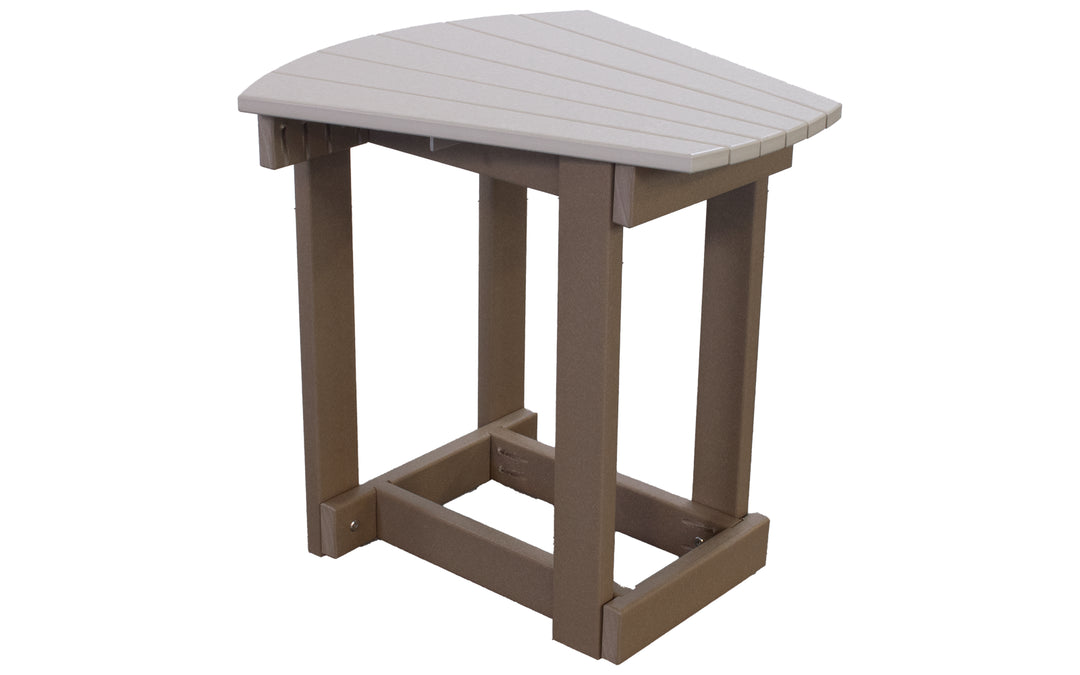 Outdoor End Table - Weatherwood & Sand