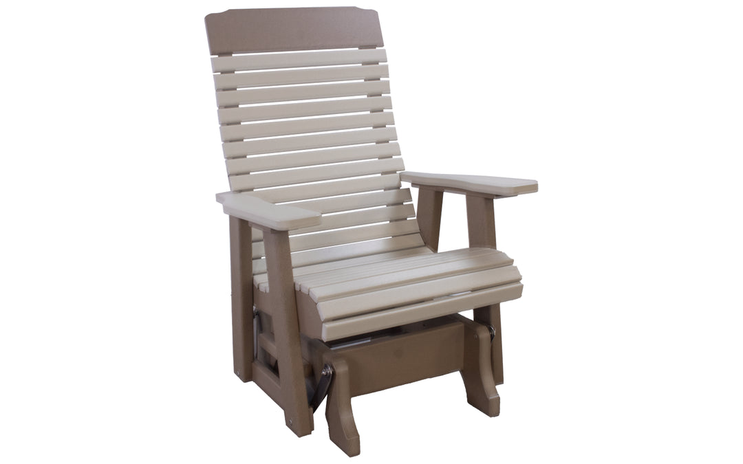 Outdoor Glider - Weatherwood & Sand