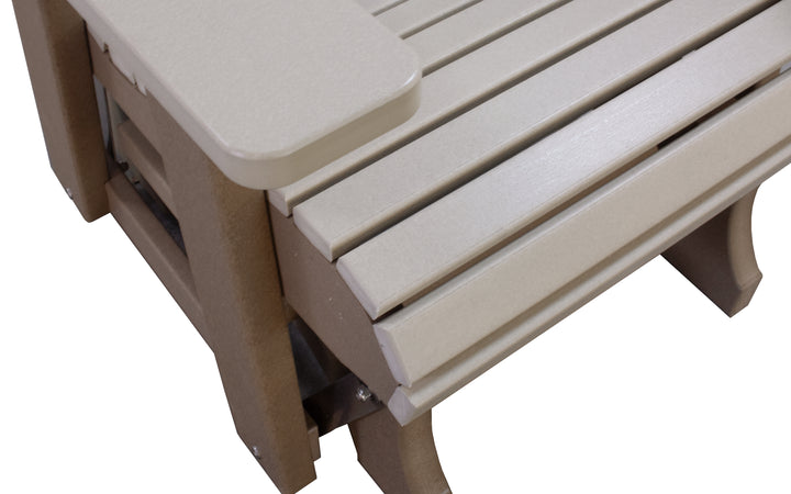 Outdoor Glider - Weatherwood & Sand