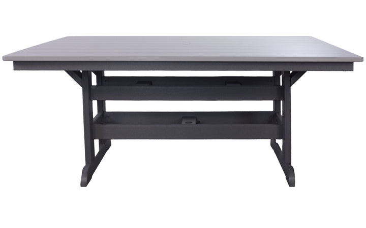 Outdoor Dining Table - Light Grey & Charcoal