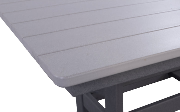 Outdoor Dining Table - Light Grey & Charcoal
