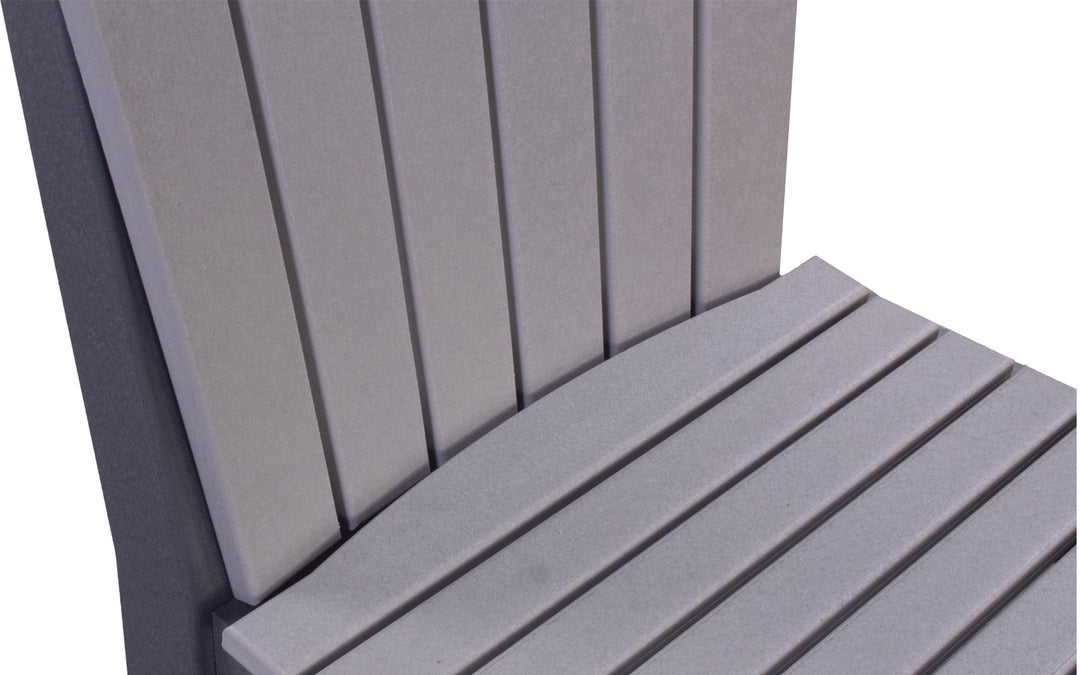Outdoor Dining Chair - Light Grey & Charcoal