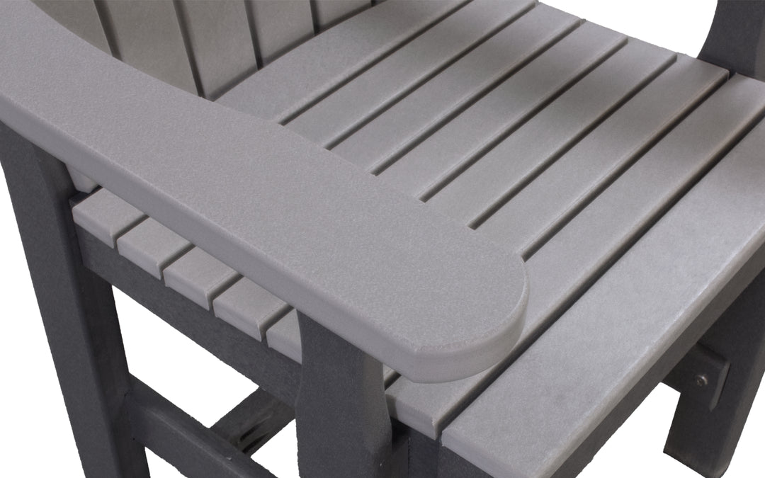 Outdoor Dining Chair - Light Grey & Charcoal