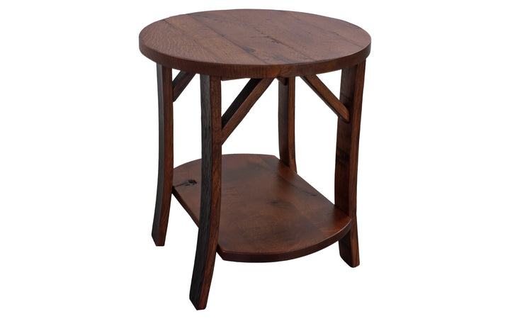 Barrel End Table
