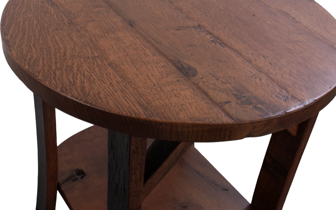 Barrel End Table