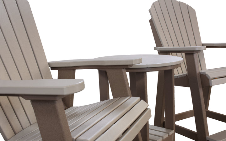 3 Piece Balcony Set - Weatherwood & Sand