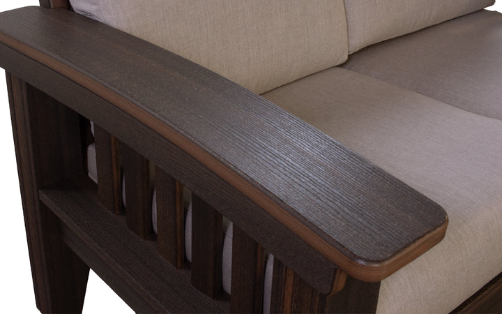 outdoor Cusioned Chair - Brazil Walnut & Cast Ash