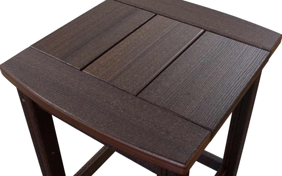 Outdoor Polywood End Table - Brazil Walnut