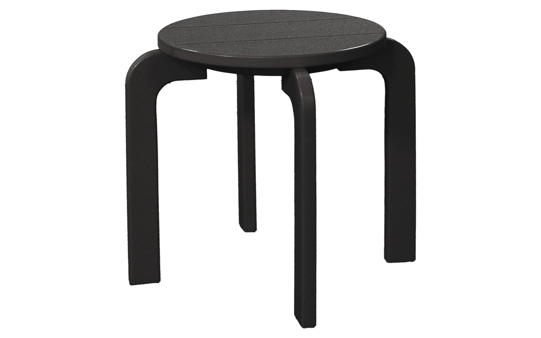 Outdoor Polywood End Table - Black
