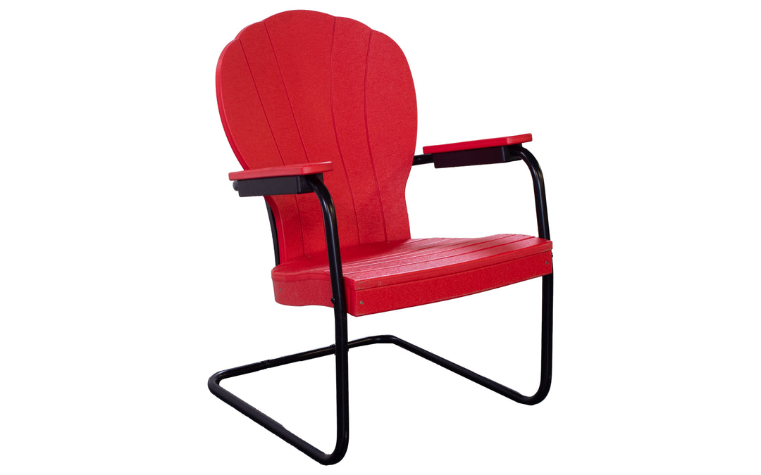 Outdoor Pollywood Spring Chair - Bright Red