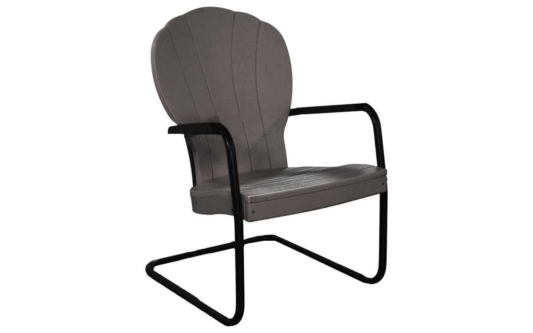 Outdoor Pollywood Spring Chair - Charcoal