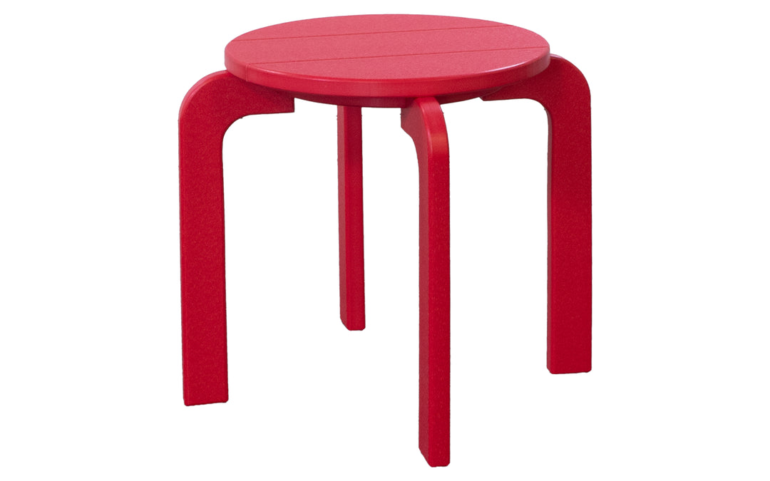 Outdoor Polywood End Table - Bright Red