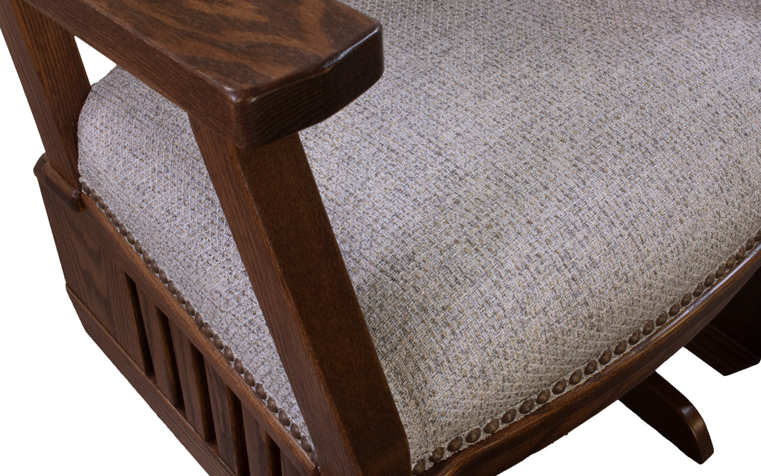 Oak & Fabric Glider