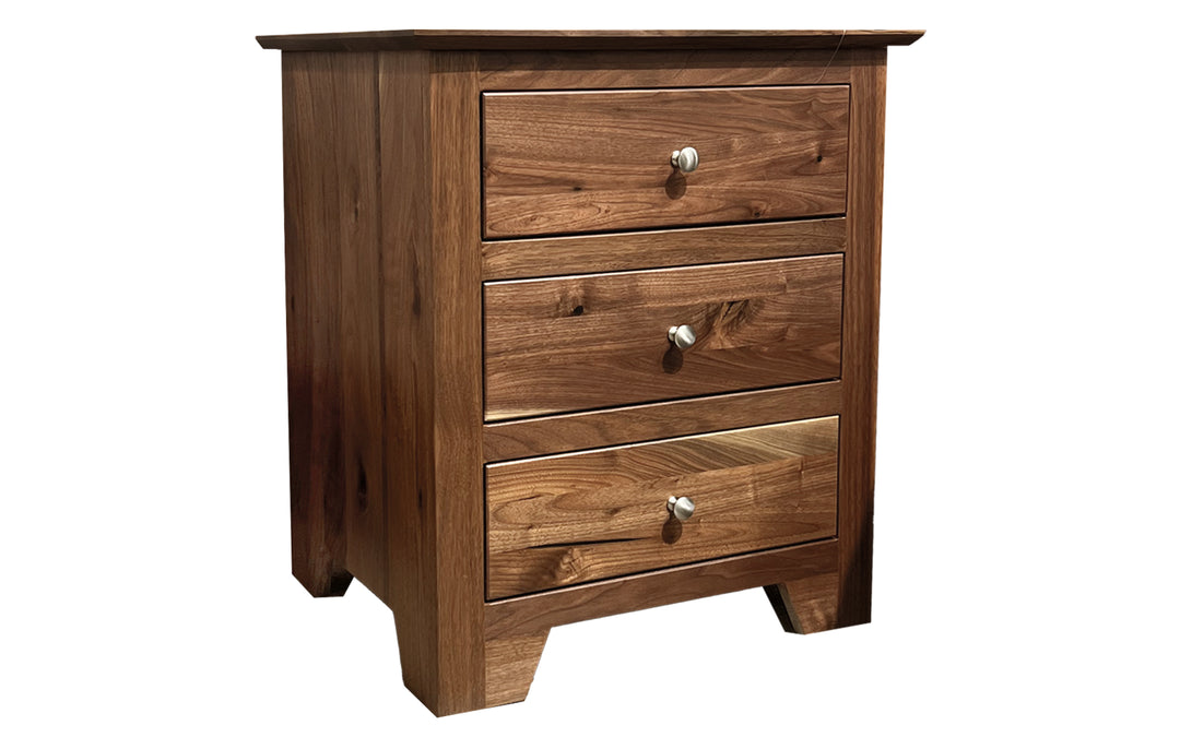 Rustic Walnut Nightstand
