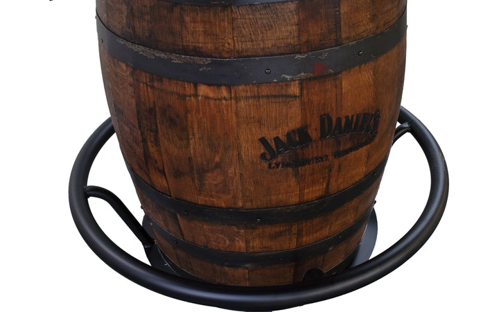Rustic Quartersawn White Oak Barrel Pub Table