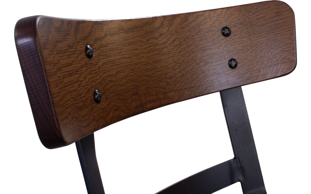 Rustic Quartersawn White Oak Counter Swivel Stool