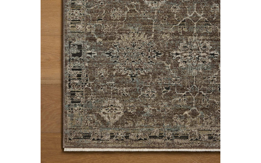 Loloi Briar Collection Bark & Lagoon 7.10 x 10 Area Rug
