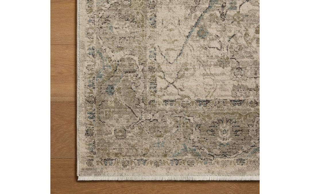 Loloi Briar Collection Ivory & Sage 7.10 X10 Area Rug