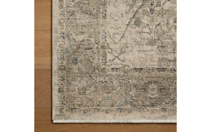 Loloi Briar Collection Ivory & Sage 7.10 X10 Area Rug