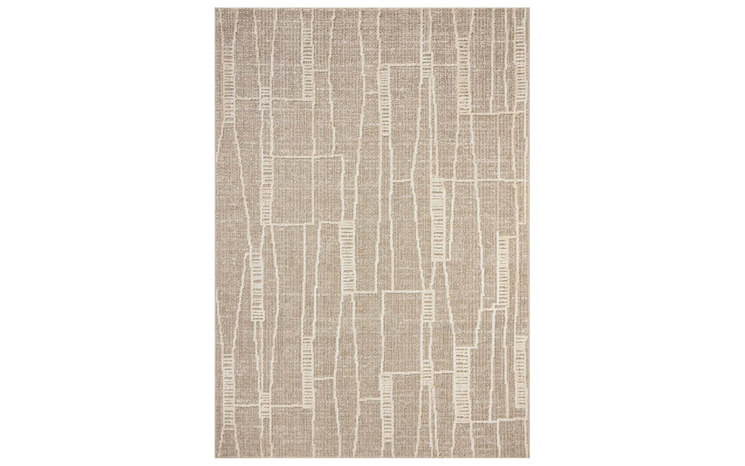 Loloi Bexley Collection Mushroom Natural 7.10 X 10 Area Rug