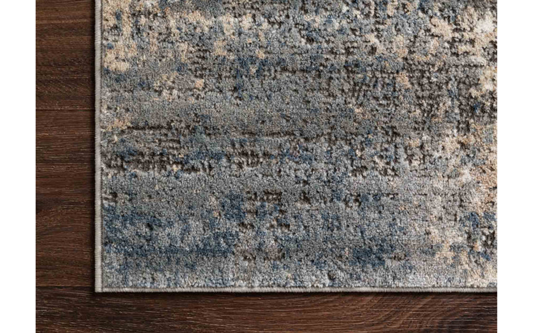 Loloi Teagan Collection Ivory & Mist 7.11 x 10.9 Area Rug