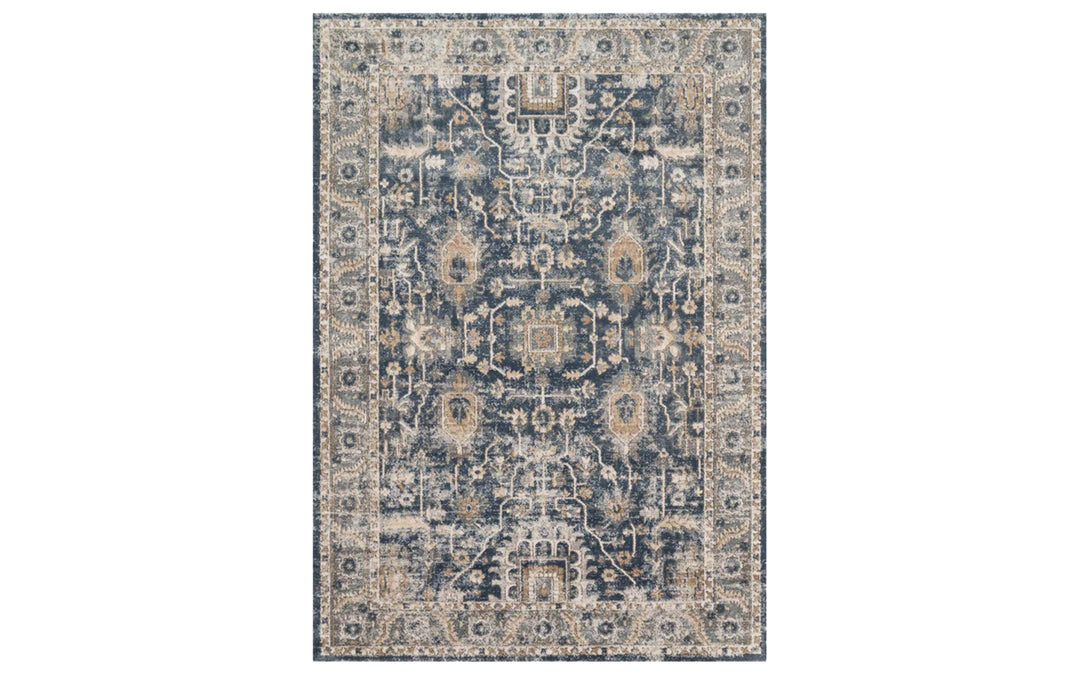 Loloi Teagan Collection Denim & Pebble 7.11 x 10.6 Area Rug