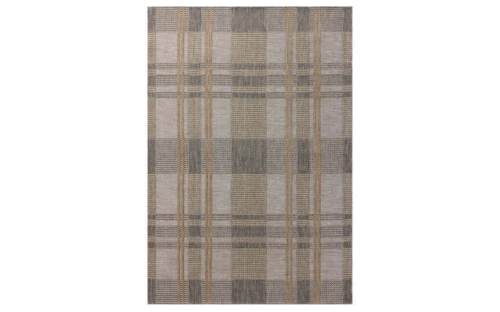 Loloi Birch Collection Bone & Gold 5 x 7.3 Indoor/Outdoor Area Rug