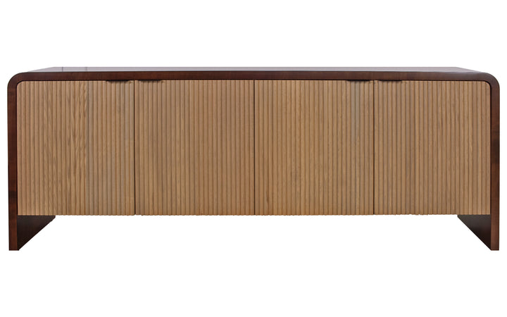 White Oak & Brown Maple Console Cabinet