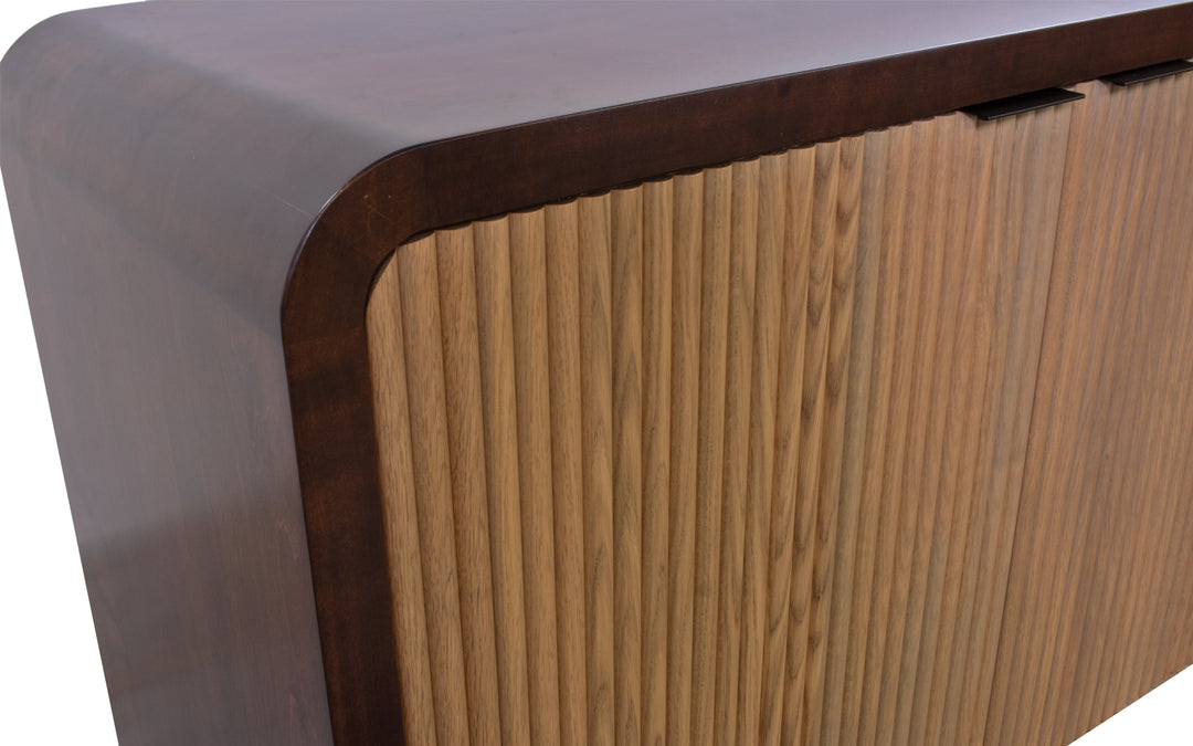 White Oak & Brown Maple Console Cabinet