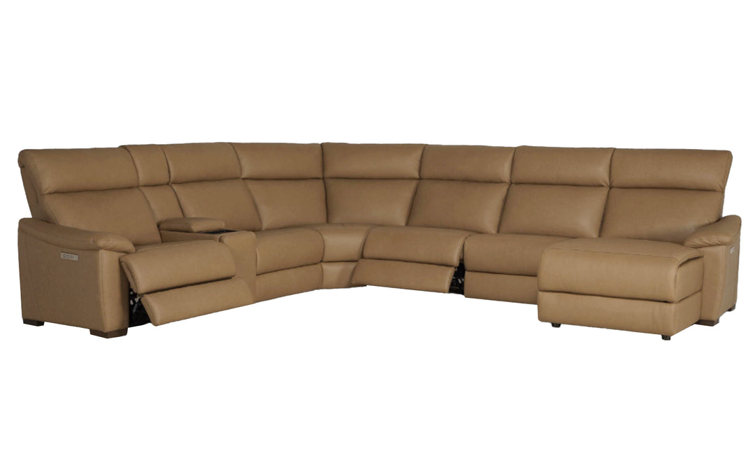 InMotion Dillion Leather Power Reclining Sectional