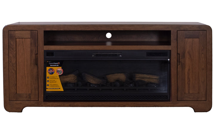 Sap Cherry Fireplace Console