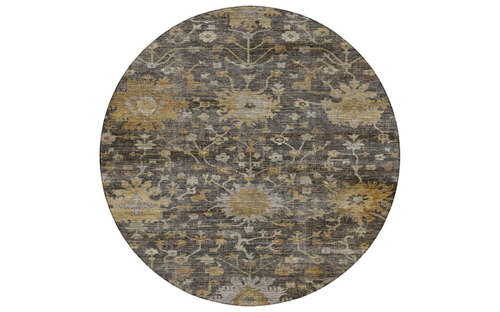 Dalyn Aristo Collection Charcoal 8 x 8 Round Area Rug