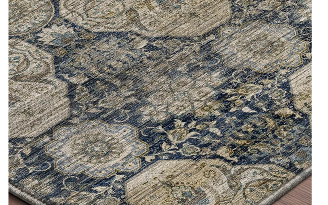 Dalyn Aristo Collection Navy 8 x 8 Round Area Rug