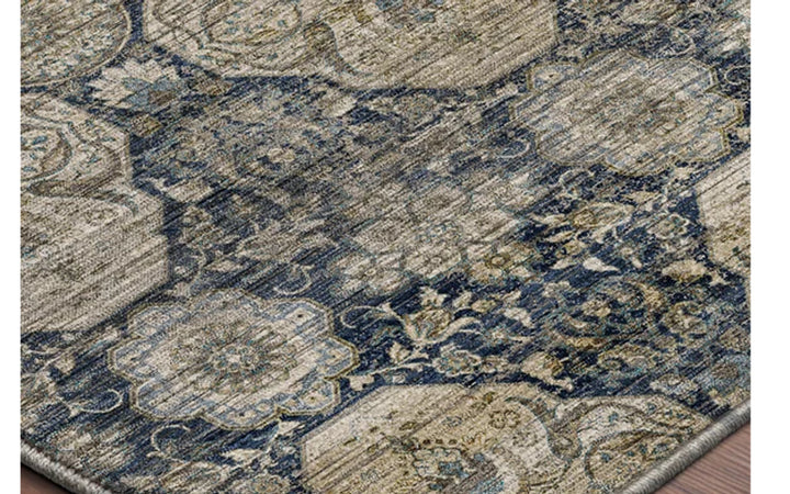 Dalyn Aristo Collection Navy 8 x 8 Round Area Rug