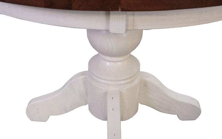 Reclaimed 2 tone Round Dining Table