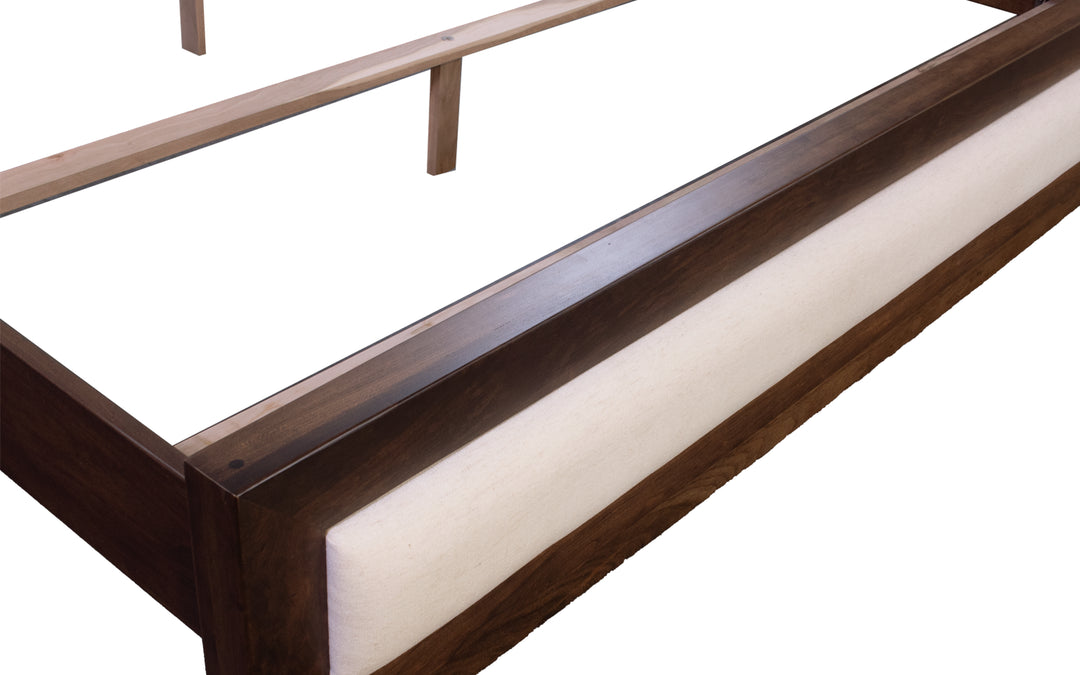 Sap Cherry & Upholstered King Bed