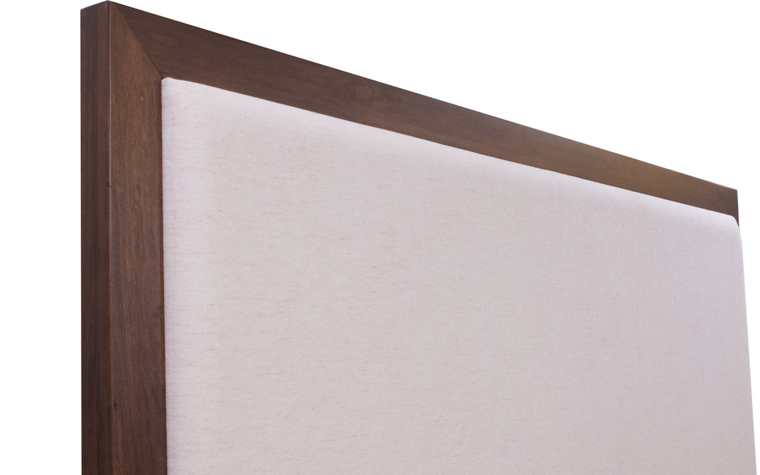 Sap Cherry & Upholstered King Bed