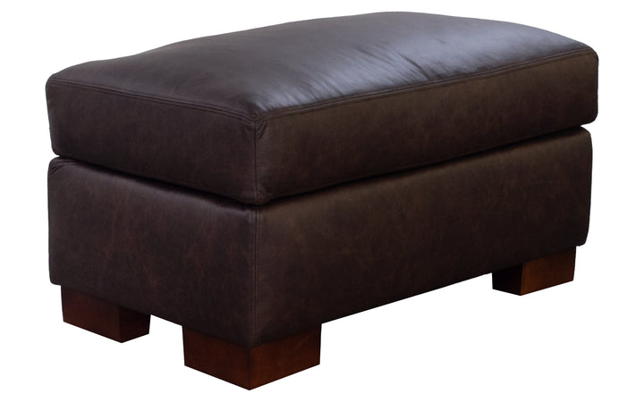 Stone & Leigh Juno Leather Ottoman