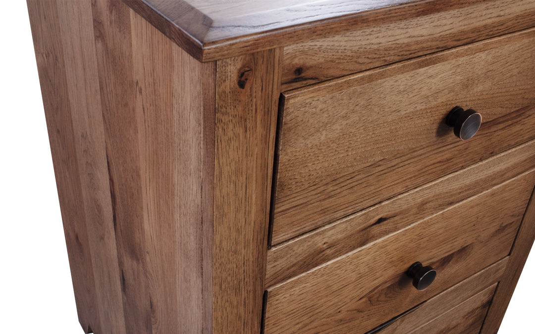 Rustic Hickory Nightstand
