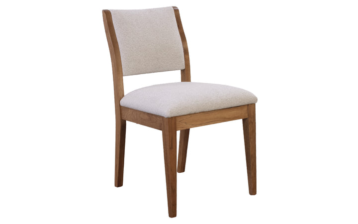 Hickory & Upholstered Dining Chair