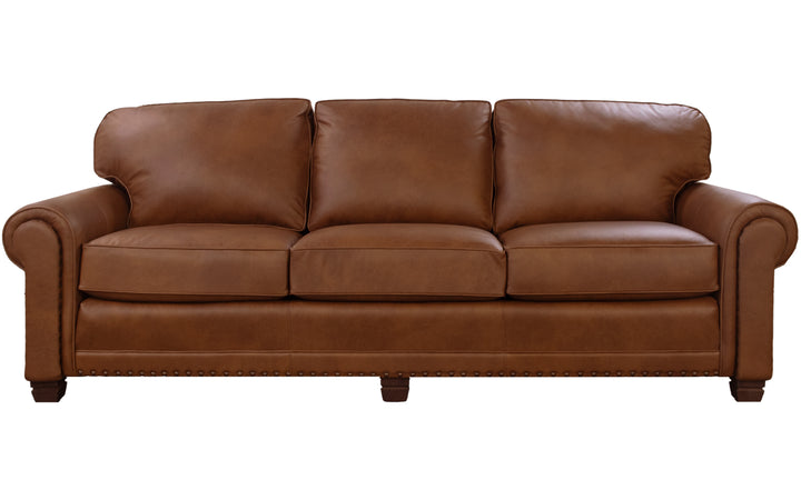 Leather Smith Brothers Sofa