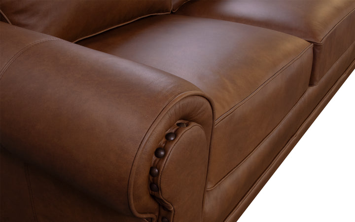 Leather Smith Brothers Sofa