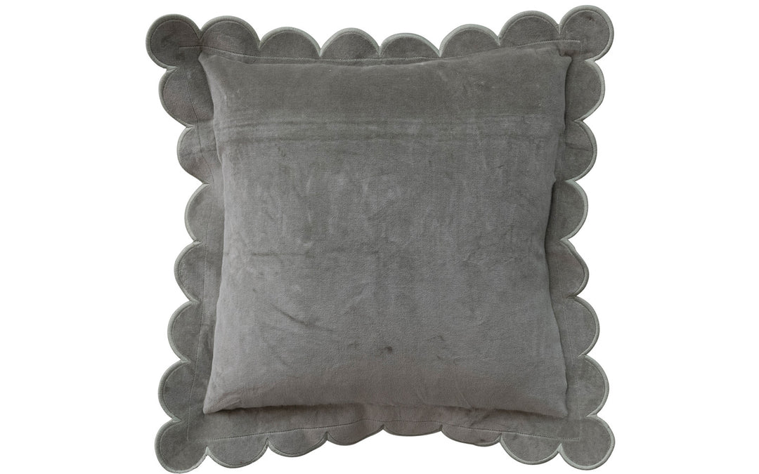 Velvet Scalloped Pillow