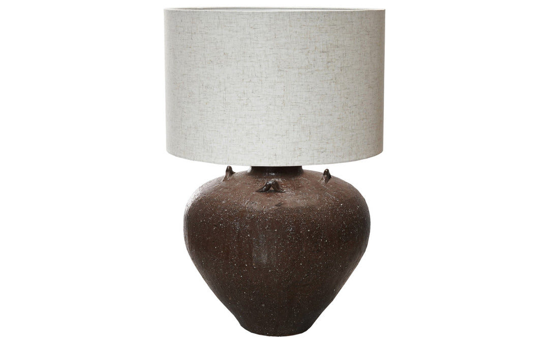 Textured Stoneware Table Lamp