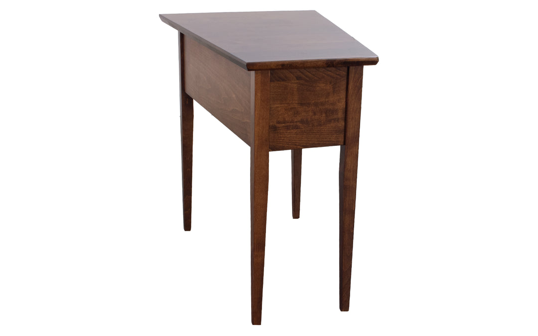 Brown Maple Wedge End Table