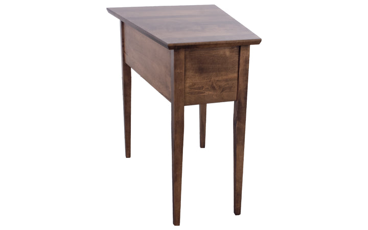 Brown Maple Wedge End Table
