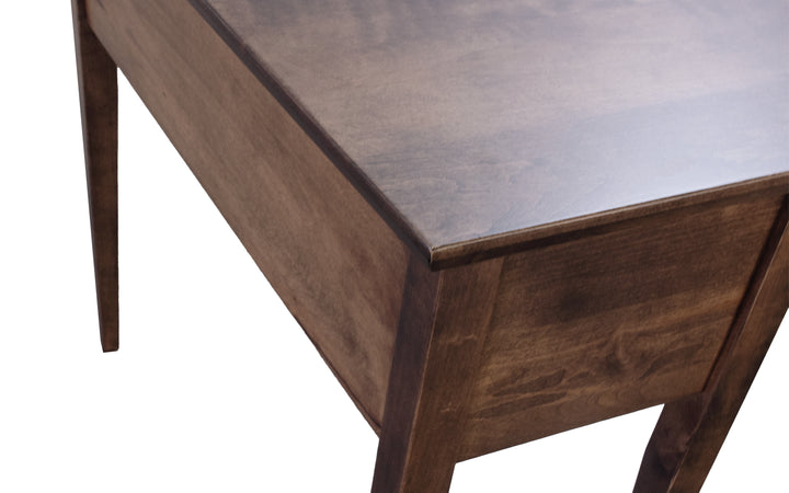 Brown Maple Wedge End Table